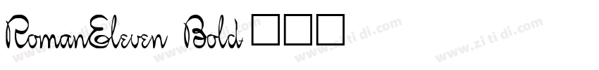 RomanEleven Bold字体转换